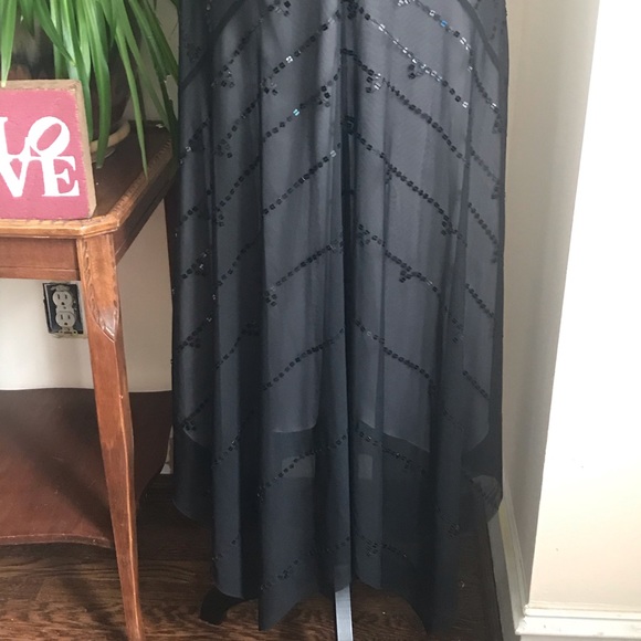 BCBG black halter sequin dress - Picture 4 of 8